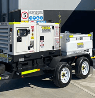 18kVA Trailed mounted generator